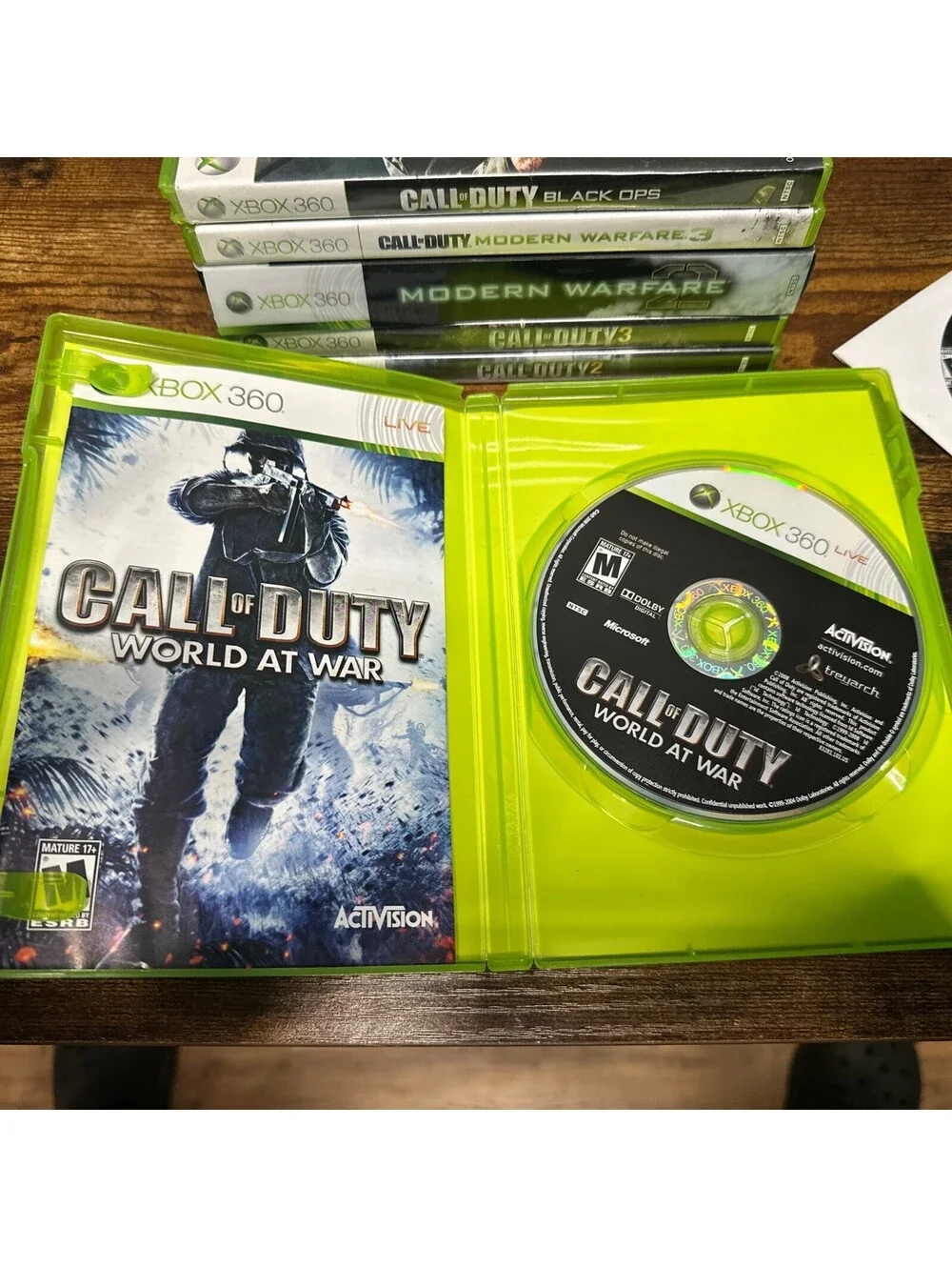 Xbox 360 Call of Duty Game Lot Bundle COD 2 3 4 MW2 MW3 Black Ops World at War